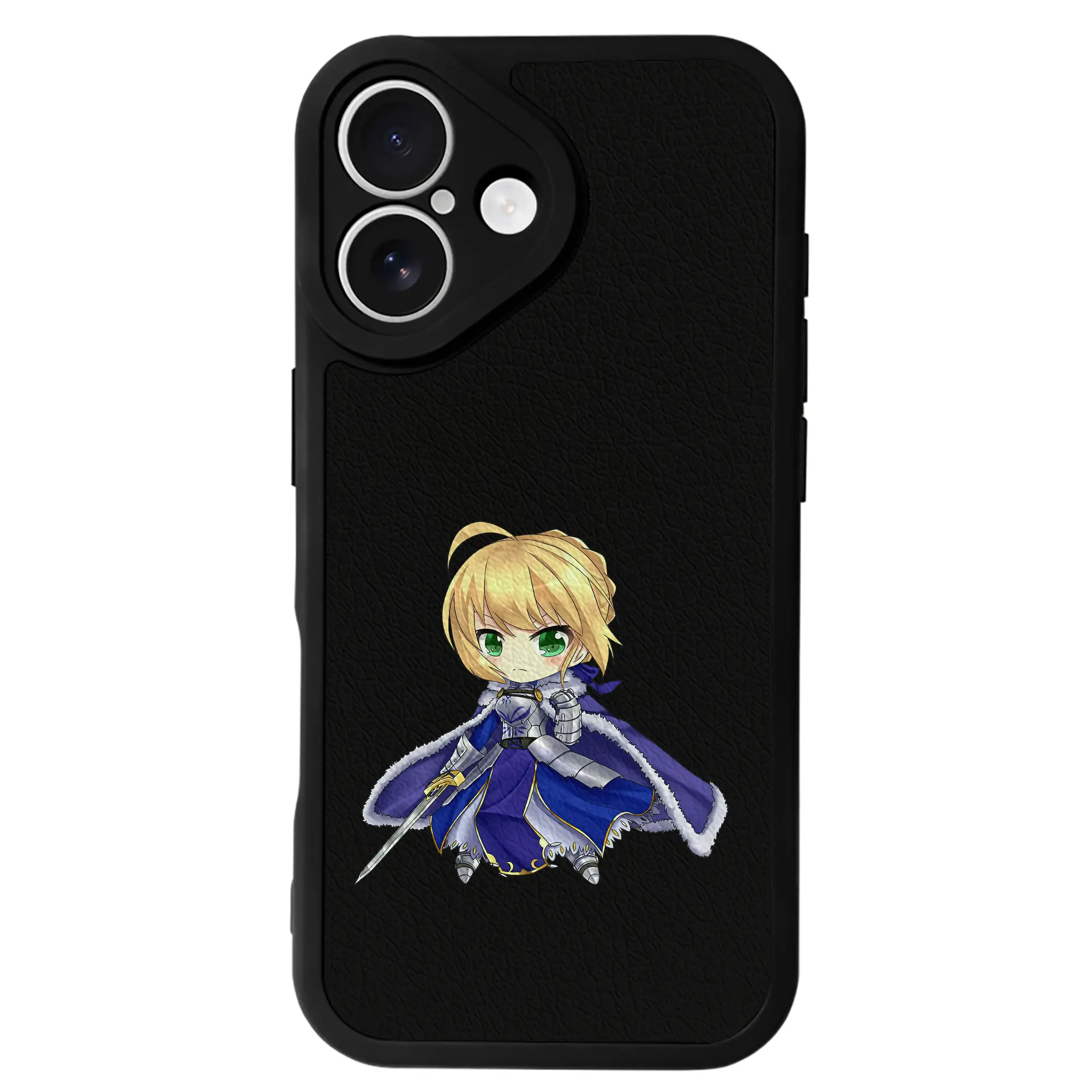 FGO グッズ,アルトリア - IPhone 16シリーズ対応 ・ シリコンスマホケース ・ レザー調 ・ 高精度フィット ・ 耐衝撃 ・ ワイヤレス充電対応 ・ 精密カット